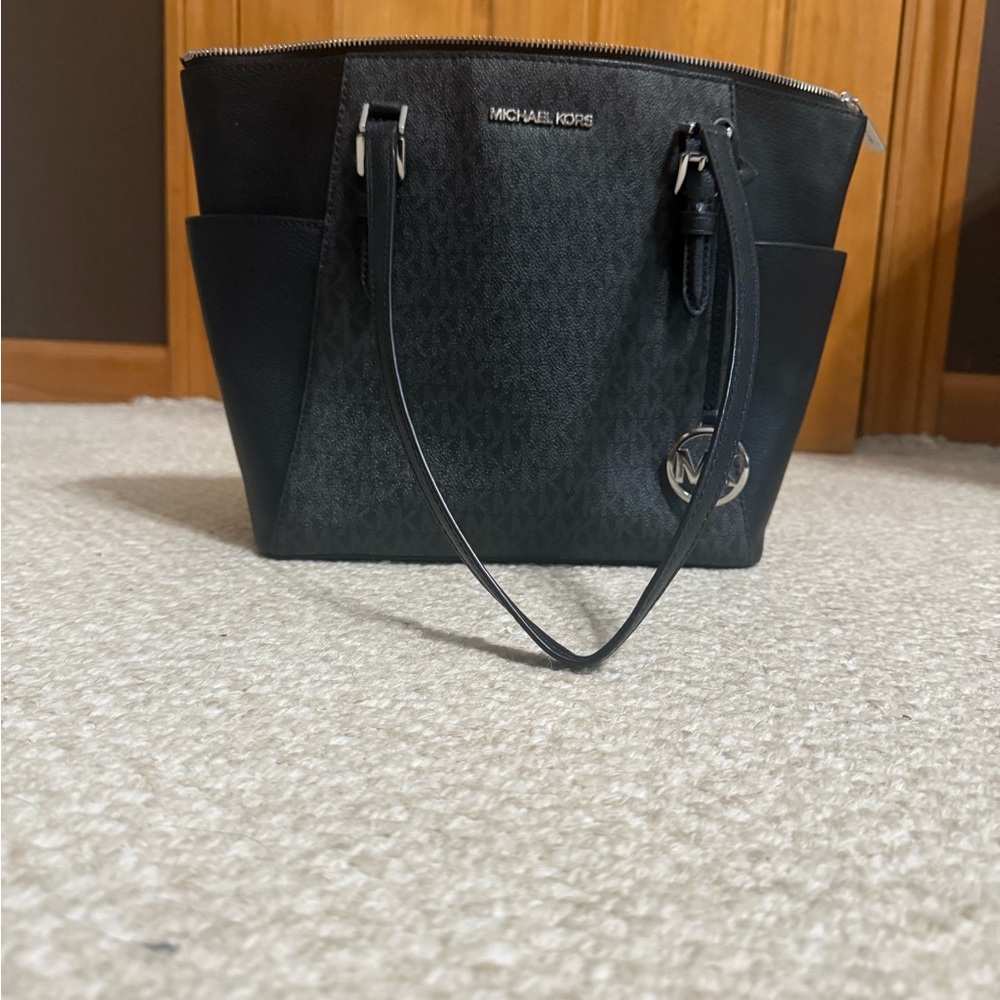 MICHAEL Michael Kors Black Saffiano Leather Tote Bag